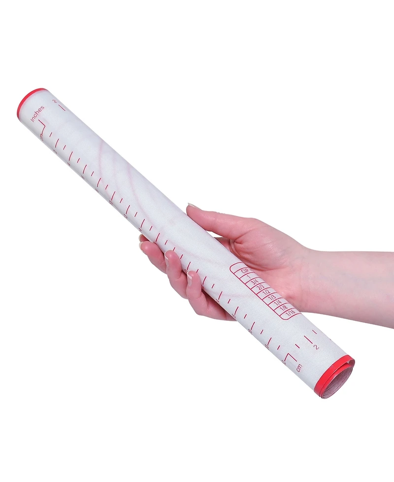 Cheer Collection 2 Pack Dough Pastry Baking Mat, 16" x 24"