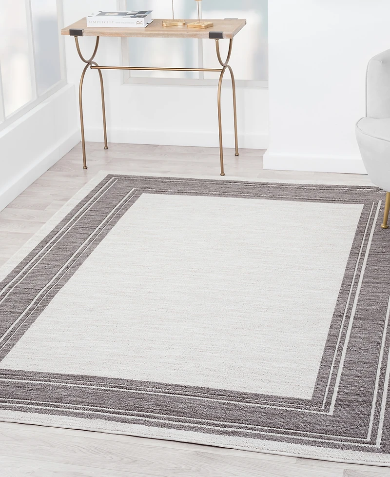 Closeout! Lr Home Wagner WAGNR82297 7'10" x 8'10" Outdoor Area Rug