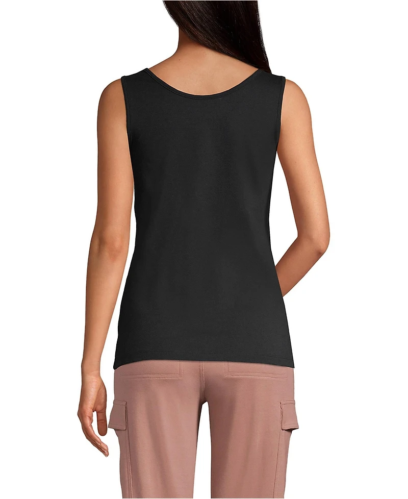 Lands' End Women's Cotton Tank Top