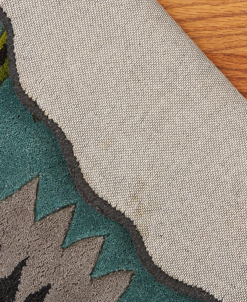 Lr Home Valentin Vlnta-540 3' x 3' Round Area Rug