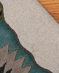 Lr Home Valentin Vlnta-540 3' x 3' Round Area Rug