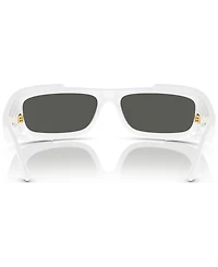 Versace Men's Rectangle Wrap Sunglasses, VE4446