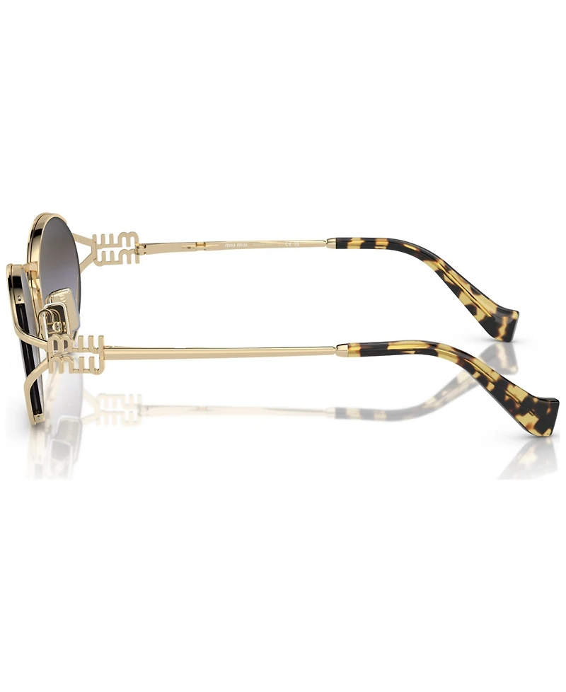 Miu Women's Oval Metal Sunglasses, MU52YS