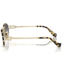 Miu Women's Oval Metal Sunglasses, MU52YS
