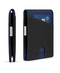 Men's Slim Bifold Wallet with Money Clip