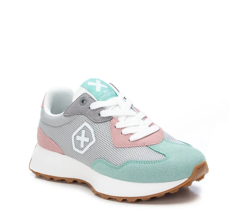 Xti Women's Sneakers By Grey With Multicolor Accent