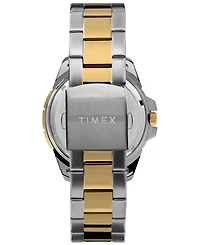 Timex Men's Quartz Analog Premium Dress Stainless Steel Two-Tone Watch 44mm