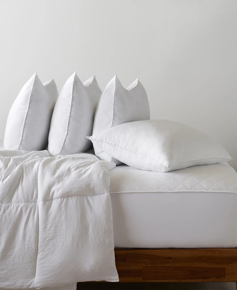 Ella Jayne Superior Cotton Blend Shell Soft Density Stomach Sleeper Down Alternative 4-Pack Pillows, King