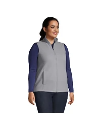 Lands' End Plus Size Thermacheck 100 Fleece Vest