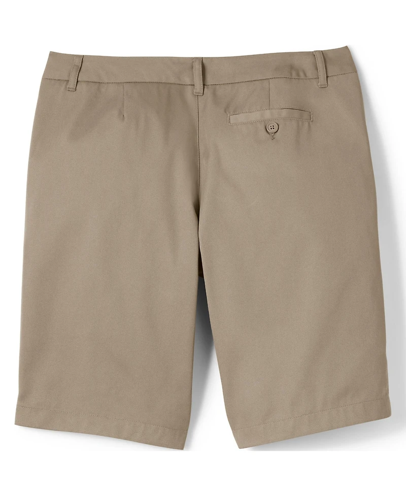 Lands' End Women's Plus Plain Front Blend Chino Shorts
