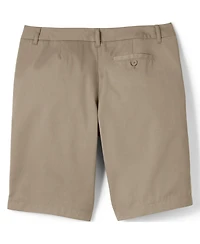 Lands' End Women's Plus Plain Front Blend Chino Shorts