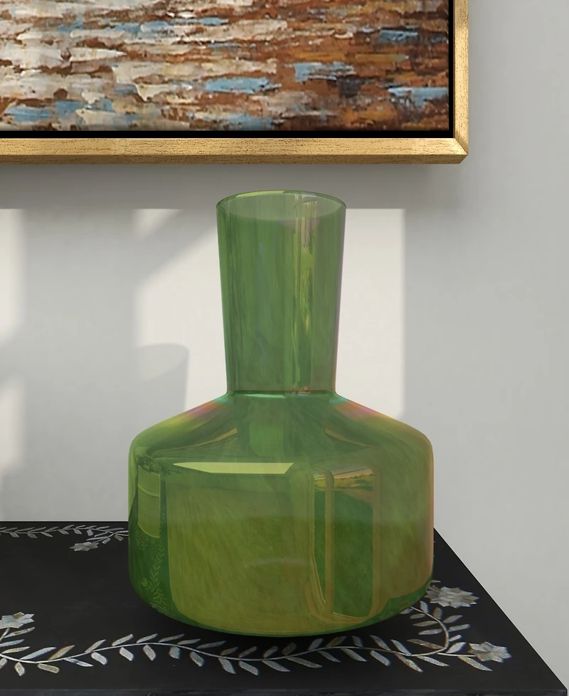 Novogratz Collection Glass Vase, 10.7" x 9.75"