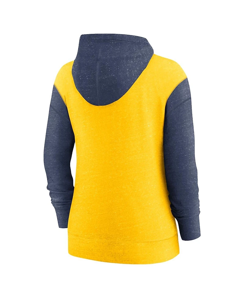 Women's Nike Gold Milwaukee Brewers Full-Zip Hoodie