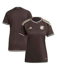 Women's adidas Brown Jamaica National Team 2023 Away Replica Jersey