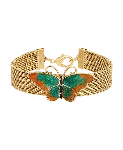 2028 Enamel Butterfly Bracelet