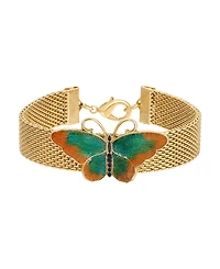 2028 Enamel Butterfly Bracelet
