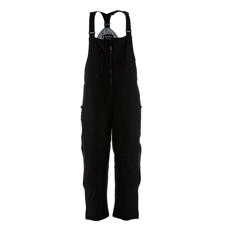 RefrigiWear Men's Insulated Softshell Bib Overalls - Water-Repellent, Wind-Tight