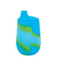 Nuby Silicone Tie-dye Baby First Training Cup, 6oz, Blue/Green