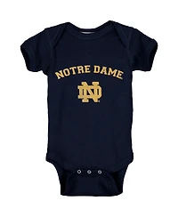 Infant Boys and Girls Navy Notre Dame Fighting Irish Arch Logo Bodysuit