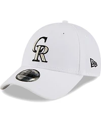 Men's New Era White Colorado Rockies League Ii 9FORTY Adjustable Hat