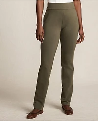 Lands' End Petite Starfish Mid Rise Slim Leg Pants