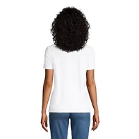 Lands' End Women's Supima Cotton Crewneck T-Shirt