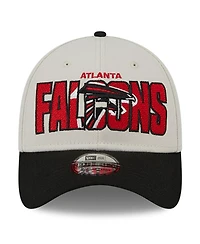 Men's New Era Stone, Black Atlanta Falcons 2023 Nfl Draft 39THIRTY Flex Hat