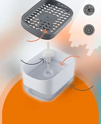 Cheer Collection Soap Dispensing Sponge Holder