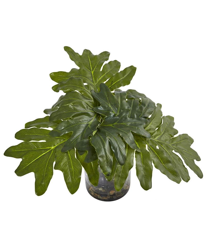 Nearly Natural Philodendron Artificial Arrangement in Vase