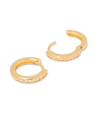 brook & york Crystal 14K Gold-Plated Vermeil Annabel Hoops
