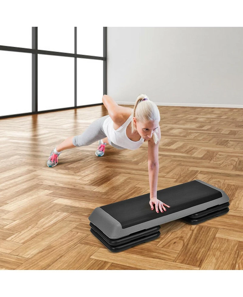 Fitness Aerobic Step Cardio Adjust 4'' - 6'' - 8''