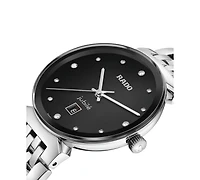 Rado Women's Swiss Florence Classic Diamond (1/20 ct. t.w.) Stainless Steel Bracelet Watch 30mm