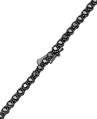 Men's Black Diamond 24" Statement Necklace (12 ct. t.w.) in Black Rhodium-Plated Sterling Silver