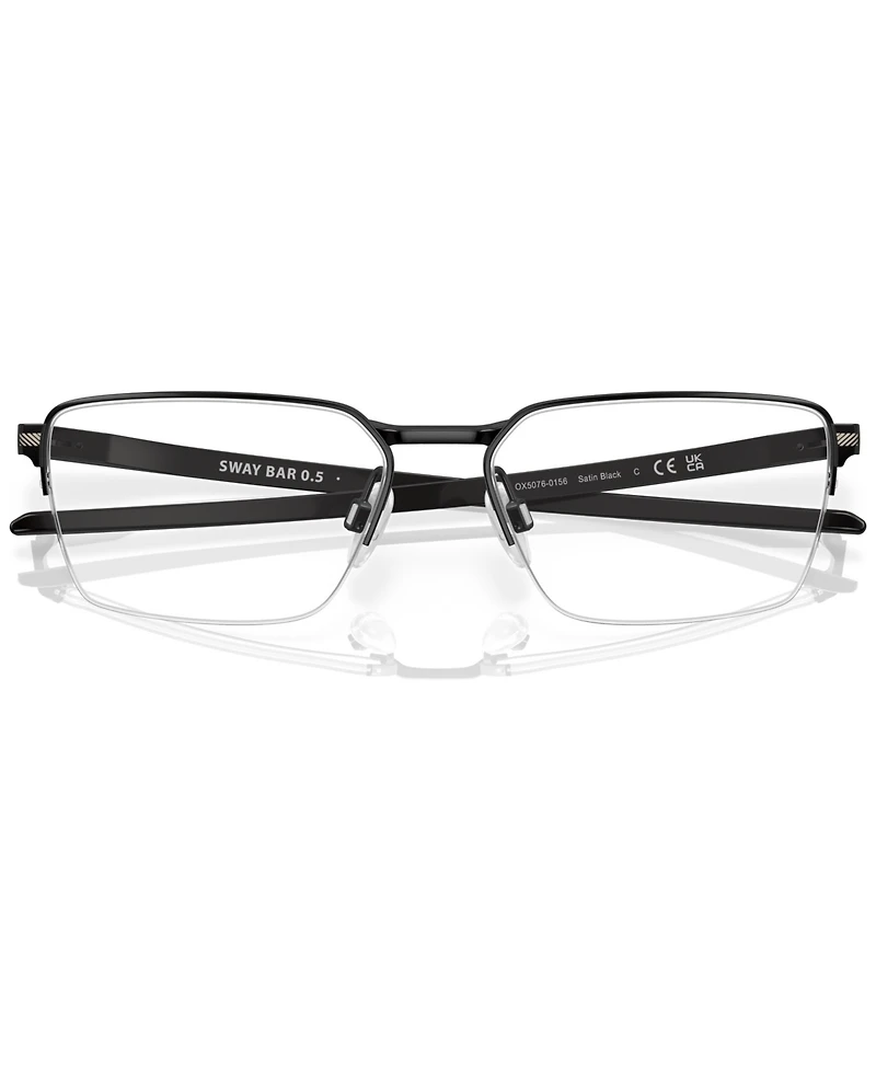 Oakley Men's Round Eyeglasses, OX5076 56