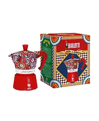 Bialetti Blue Meditteraneo Dolce & Gabbana 3-Cup Moka Stovetop Coffee Maker