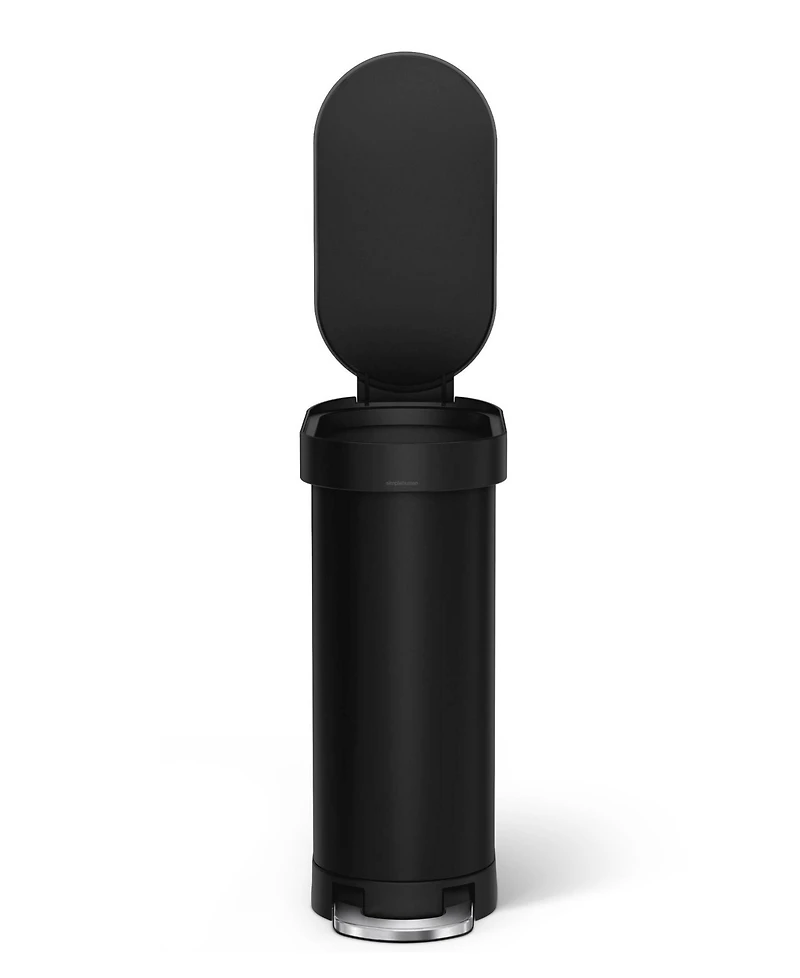simplehuman 45 Liter Slim Kitchen Trash Can with Liner Pocket