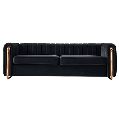 Streamdale Furniture Modern Velvet Sofa