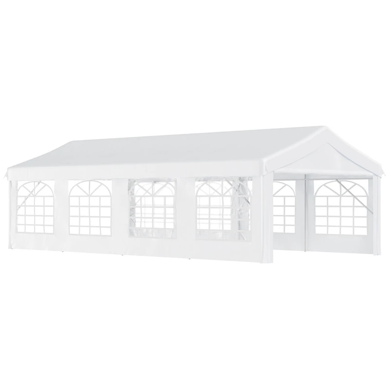 Outsunny 13' x 26' Heavy-duty Large Wedding Tent with Sidewalls,