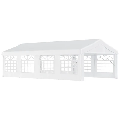 Outsunny 13' x 26' Heavy-duty Large Wedding Tent with Sidewalls,