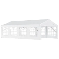 Outsunny 13' x 26' Heavy-duty Large Wedding Tent with Sidewalls,