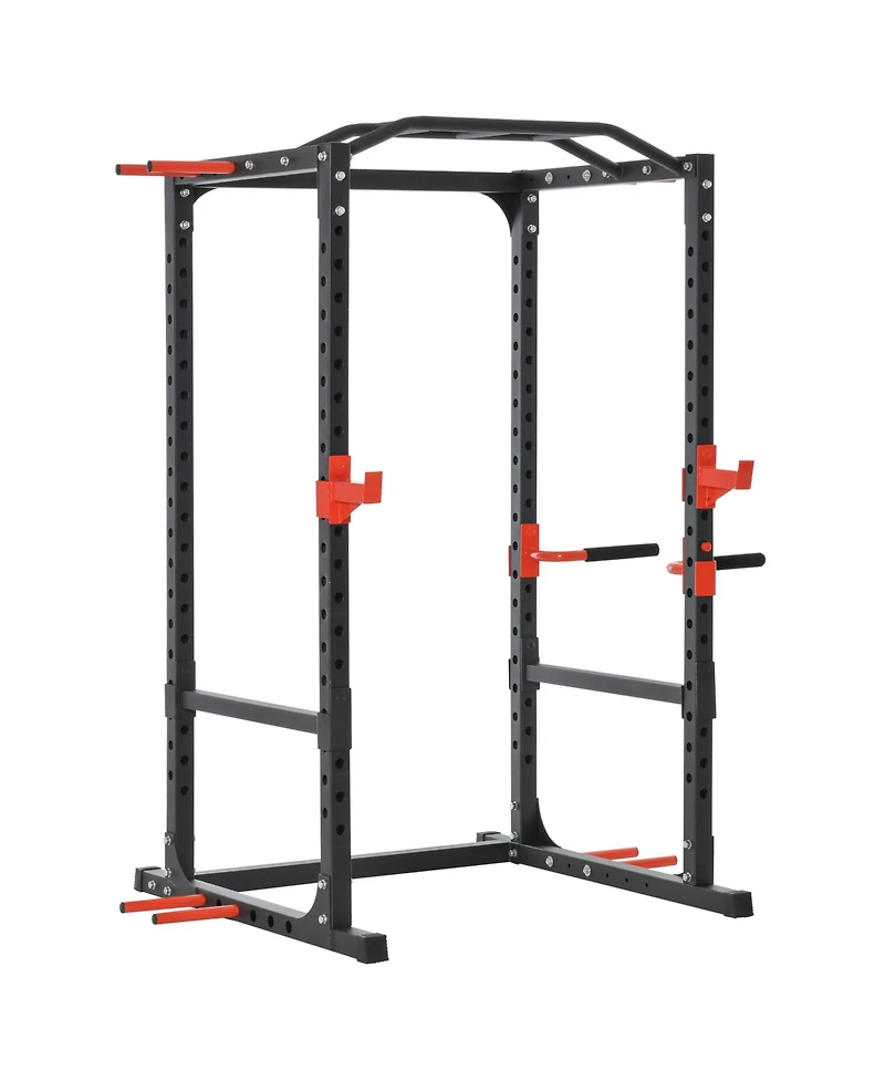 Soozier Adjustable Power Tower Dip Station Pull Up Bar Squat Rack