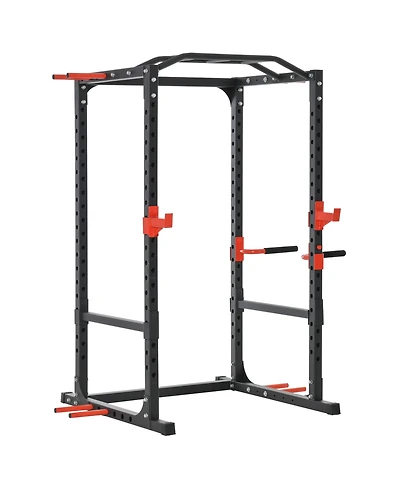 Soozier Adjustable Power Tower Dip Station Pull Up Bar Squat Rack