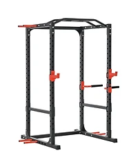 Soozier Adjustable Power Tower Dip Station Pull Up Bar Squat Rack