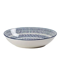 Tabletops Gallery Navy Pad Print 12 Pc. Dinnerware Set, Service for 4