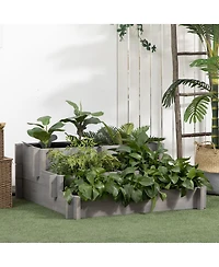 Outsunny 3 Tier Raised Garden Bed for Vegetables,