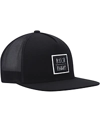 Men's Rvca Black Horton Teeth Trucker Snapback Hat