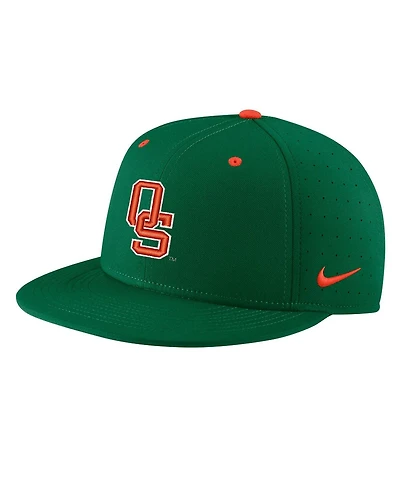 Men's Nike Green Oklahoma State Cowboys Aero True Baseball Performance Fitted Hat