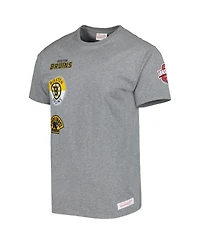 Men's Mitchell & Ness Heather Gray Boston Bruins City Collection T-shirt