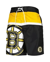 Men's Starter Black Boston Bruins Sea Wind Swim Trunks