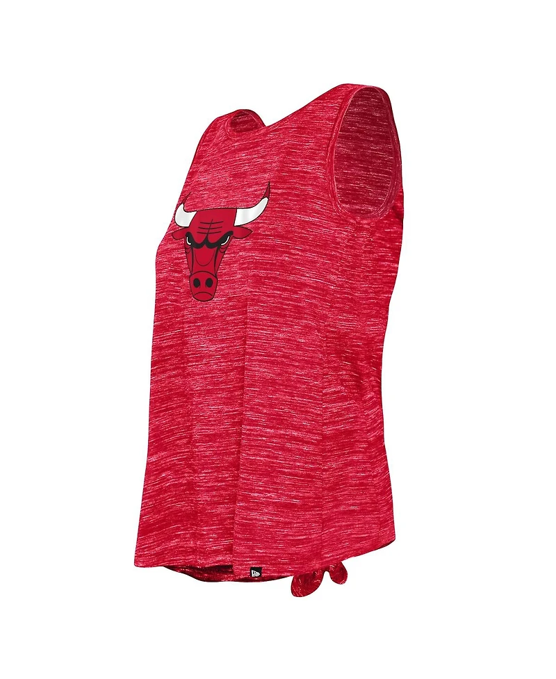 Women's New Era Red Chicago Bulls Space Dye Active Tank Top